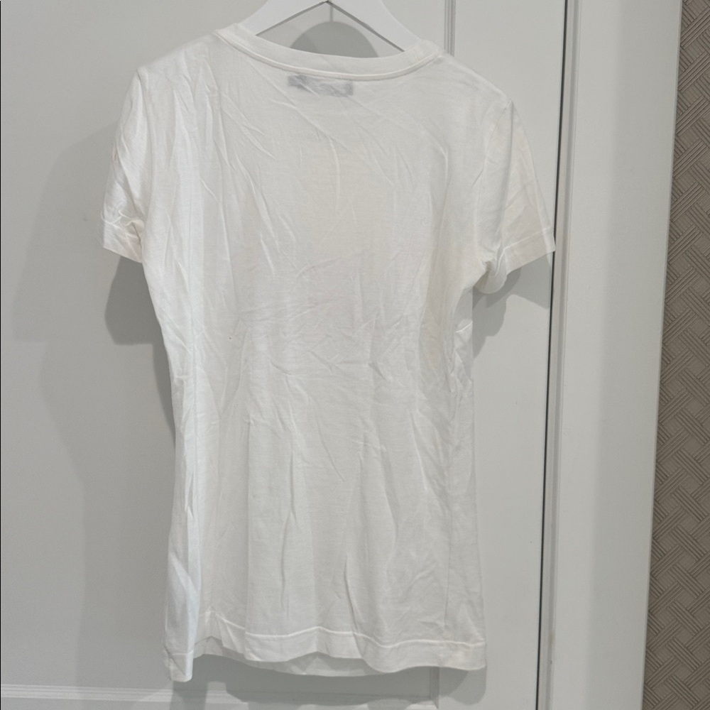 Dolce & Gabbana D&G jewel button Logo Short Sleeve Shirt Tops Women size 36 - Picture 10 of 10